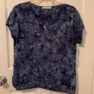 Blue shibori tie-dye t-shirt -alternative apparel